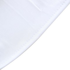2 WHITE Fitted Spandex Open Arch Double Sided Backdrop STAND COVERS Party Event