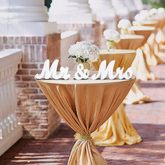 Mr and Mrs Sign for Wedding Table,Large White Mr and Mrs Sign,Wooden Letters,Mr