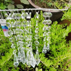 30pcs Long Cone Pendant Acrylic Bead String Garland Chandelier Curtain Party DIY