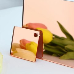 1/8” Rose Gold Acrylic Mirror Sheet,Acrylic Mirror Sheet 12inch Square,PMMA …