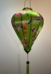 20” AUTHENTIC VIETNAMESE SILK LANTERN — Garlic Umbrella