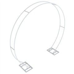 Moongate Round Wedding Arch Metal Backdrop Stand Flower Garland Frame Venue Deco