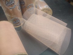 25 Yards Vintage Topper Tulle Net Ribbon, Cocoa Light Brown, Wedding Netting