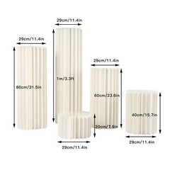 5 Pack Flower Stand Plinth Floral Display Wedding Centerpieces Stand 20-100cm