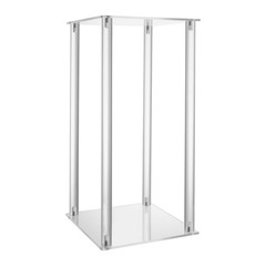 Clear Acrylic Flower Stand Tabletop Flower Plinth Column Vase Wedding Decoration