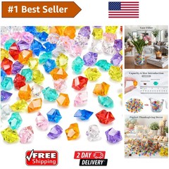 150PCS Water-Resistant Acrylic Gems – Perfect for Vibrant Displays & Aquariums