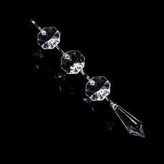 30pcs Acrylic Crystal Garland Hanging Beads Curtain Wedding Club Party Decor DIY