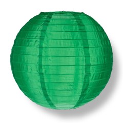 24″ Dark Green Nylon Lantern, Durable Hanging Decoration