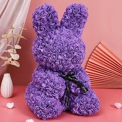 27cm Rose Rabbit Flower Bear Valentines Day Gift Romantic Decor for Her Love….