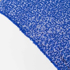 2 ROYAL BLUE 8ft x 2ft Sequined Backdrop Curtain with Rod Pockets Wedding
