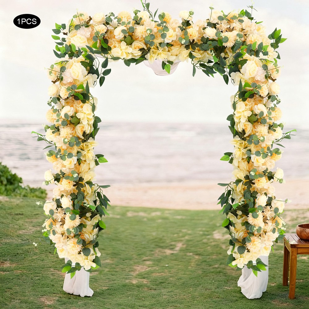 Artificial Flowers for Party Wedding 100*30cm Artificial Silk Flowers Row HOT