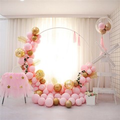 200CM/240CM White Round Hoop Arch Backdrop Stand Flower Display Wedding Birthday