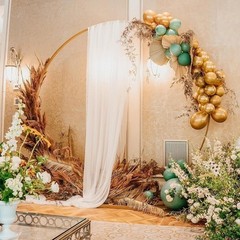 White Sheer Wedding Arch Draping Fabric Backdrop Party Ceremony Decoration New