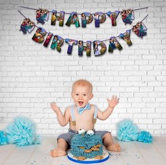 “Encato Happy Birthday Banner – Magical Family Theme Party Decorations 