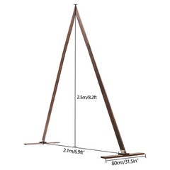 Retro Triangle Wood Wedding Arch Background Decor Flower Stand Rack 8.2ft