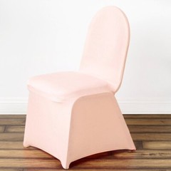 10 Blush Spandex Fitted Banquet Chair Covers Wedding Party Reception Decorations