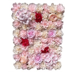 20 Pcs Artificial Silk Flower Wall Panels Wedding Party Venue Decors Wall Panels