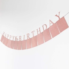 Rose Gold Happy 16th Birthday Photo Banner – Sweet Sixteen Photo Prop Party B…