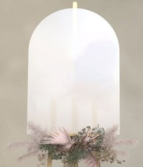 Blank Arch Arched Acrylic Sign Board Wedding White Black Frost Gold Clear