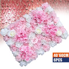 6* Premium Flower Wall Panels Artificial Wedding Decor Party Home Floral Decor