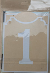 BRIDES Rustic Chic Table Numbers 1-12, 13-24 – White/Brown Fold & Stand Wedding