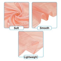 35 Inch Square Satin Head Scarf Silk Feeling Hair Scarf, Coral