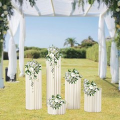 For Party Tables Decor 5pcs Wedding Centerpieces Cardboard Vases Flowers Stands