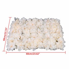 40x60cm Artificial Fake Flower Wall Panel Banquet Wedding &Party Decor 6pc