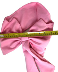 Spandex Chair Sashes Pink Pre Tied Bows Banquet Wedding Party Decoration 10 Pcs
