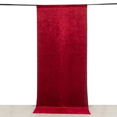 RED 5 ft Premium Velvet Backdrop Curtain Party Wedding Booth Decorations