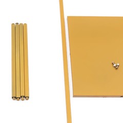 10pcs 24″ tall Matte Gold Geometric Metal Stands Wedding Flower Vase Holders NEW