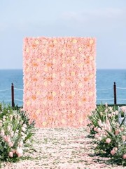 Artificial Flower Wall 5ftx3.74ft Peach – HN-LJ-12-Pink Flower Wall5.15