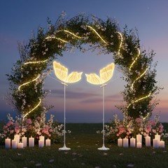 2 Pcs Romantic Butterfly Floor Lamp 110v Led Decorative Light Aisle Decoration