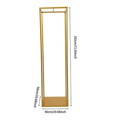 Metal Wedding Square Flowers Stand Stage Gold Decor Backdrop Props Bracket Stand