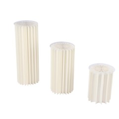 3PCS Cylinder Pedestal Stands Sturdy Multi-Use Display Columns for Wedding,