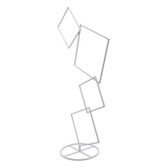 Metal Flower Frame Square Garland Plants Display Stand Weddings Backdrop Decor