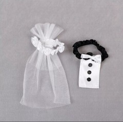 Wedding Bride Groom Dress Wine Cups Wrap Champagne Glass Bottle Cover Decoration