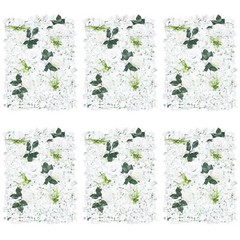 6 PCS Artificial Flower Wall Panel White Hydrangea Rose Wedding Backdrop Decor
