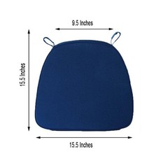 Navy Blue POLYESTER CUSHION for CHIAVARI CHAIR Wedding Ceremony Decoration
