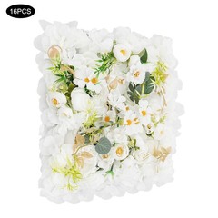 16* Flower Wall Panels, Artificial Flowers Wall Decoration For Party Decoration