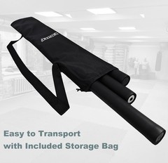 Bo Staff 4-6 Ft Collapsible Foam Padded with Carry Bag, Practice Bo Staff for Ma