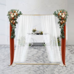 Wedding Backdrop Stand Metal Background Decoration Set with Cloth Cover 4-Choice