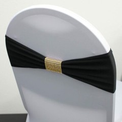YCC Linens – 50 Pack of Dazzling Diamond Rhinestone Chair Sash Slips for wedding