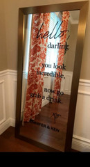 Wedding Sign Seating Reception Quote Vinyl Wall Sticker Decal (Mirror not incl)