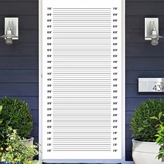 Mugshot Police Lineup Height Charts Banner Backdrop One Size, Multi