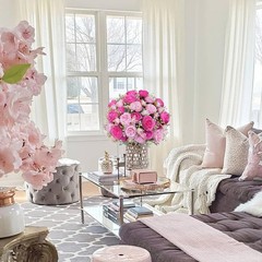 10 Bundles Peonies Artificial Flowers, Pink Silk Peony Flower Bulk Bridesmaid…