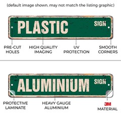 GUNNAR Vintage Aluminum Street Sign Childrens Name Room Metal Sign rustic met…