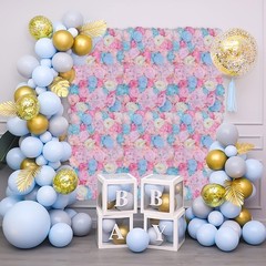 Flower Wall Decor, 23.6″ X 15.7″ Silk Rose Wall for Wedding, Party, Nursery