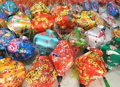 Set 50 pcs Vietnam Bamboo Silk Lanterns 22cm Mid-Autumn Festival Decorations