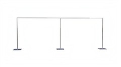 ADJUSTABLE QUICK BACKDROP KIT 8 FT TALL x 10 FT- 50 FT WIDE PIPE WITHOUT DRAPE